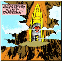 Superman's secret mountain citadel