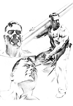 More Alex Ross Superman Sketches